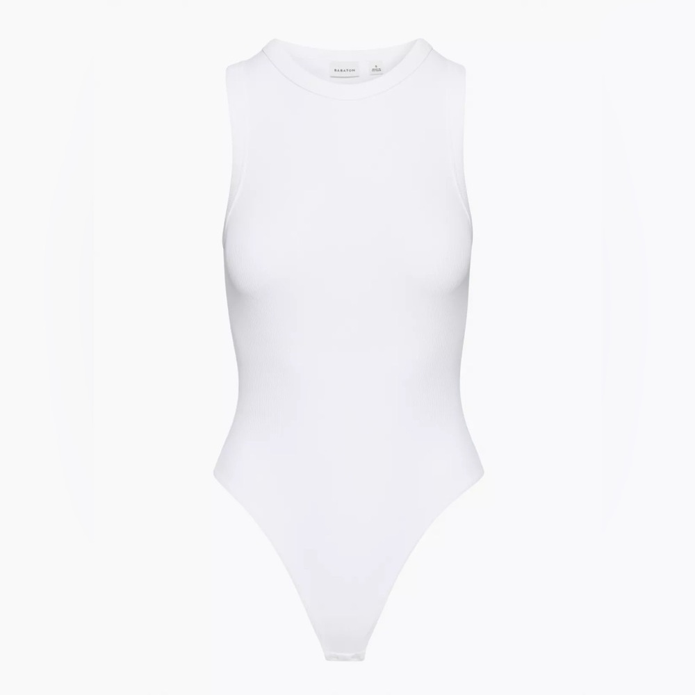 NWT Babaton Formarib Muscle Bodysuit in White